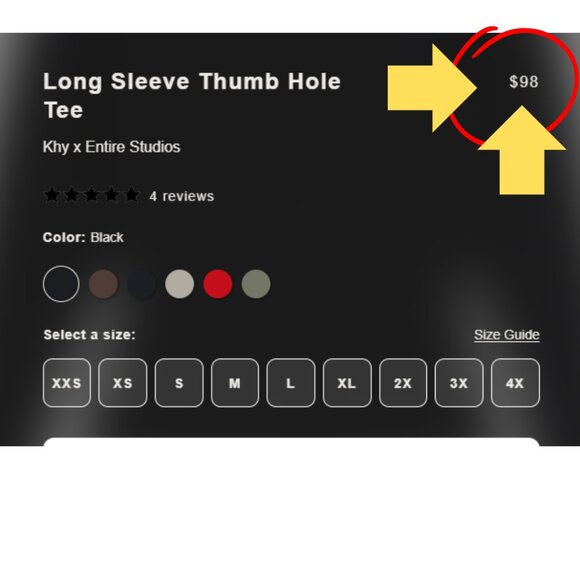 Khy Long Sleeve Thumb Whole Compressed Workout Top (Size S) - Picture 2 of 9